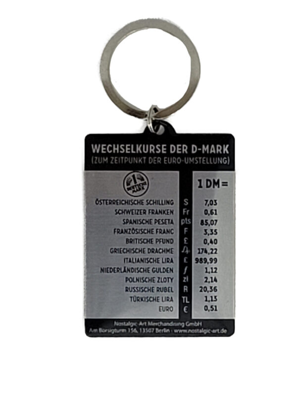 Schlüsselanhänger D-Mark 100er-Schein (Nostalgic Art) – Bild 2