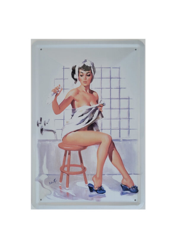 Blechschild Im Badezimmer (20 x 30 cm)