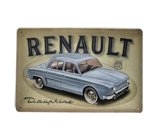 Blechschild Renault Dauphine (20 x 30 cm) (Nostalgic Art)