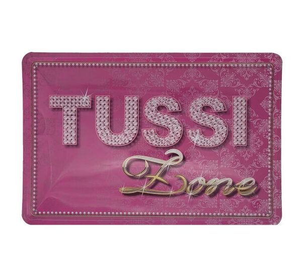 Blechschild Tussi Zone (20 x 30 cm)