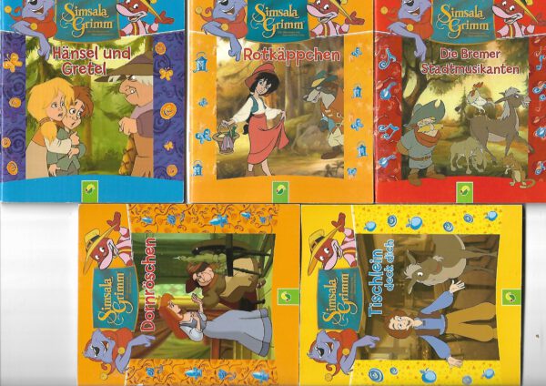 Kinderbuch Märchen Simsala Grimm - 5 Minibücher - Sammlung