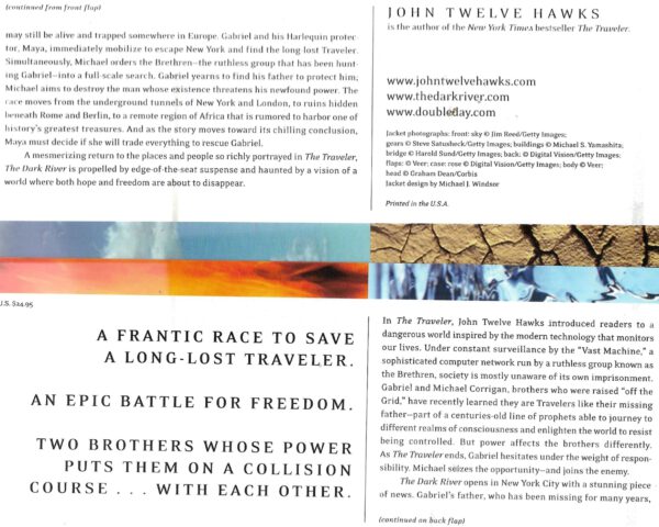 Englisch John Twelve Hawks - The Dark River - Book Two - Doubleday 2007 – Bild 3