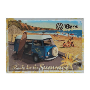 Blechpostkarte VW Bulli - Ready for the summer (Nostalgic Art)
