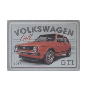 Blechpostkarte VW Golf - GTI 1976 (Nostalgic Art)
