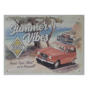 Blechschild Renault - Summer Vibes (15 x 20 cm) (Nostalgic Art)