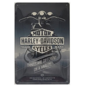 Blechschild Harley Davidson - Things are different (20 x 30 cm) (Nostalgic Art)