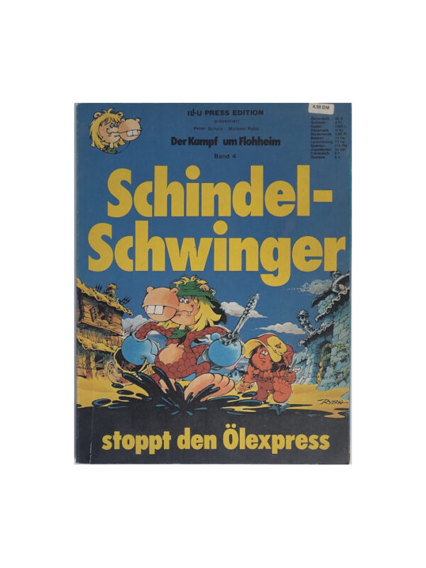 Comic Schindelschwinger stoppt den Ölexpress - Illu Press 1976