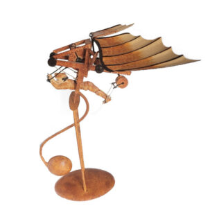 Figur - Pendelfigur aus Blech - Fluggleiter Da Vinci