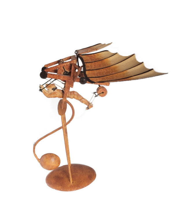 Figur - Pendelfigur aus Blech - Fluggleiter Da Vinci