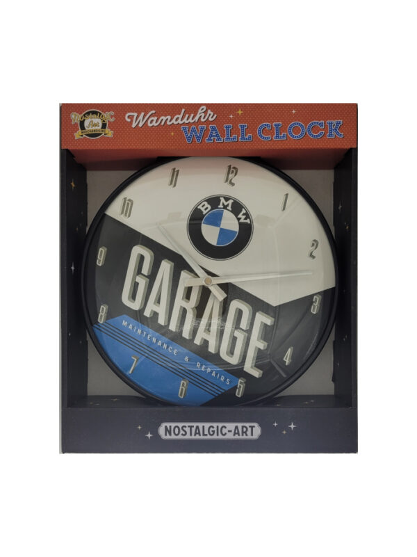 Nostalgic Art Wanduhr BMW Garage Wanduhr – Maintenance & Repairs – Bild 3