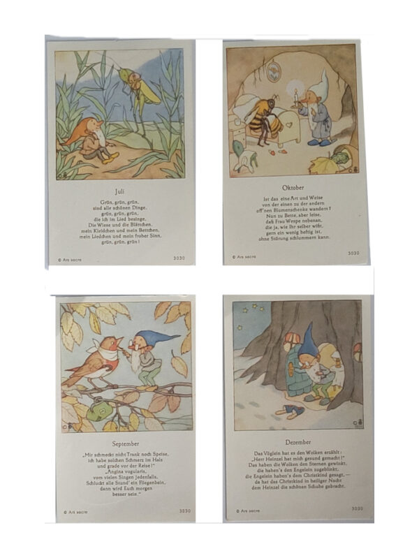 Dies & Das Fleißkärtchen 4 Motive von Ida Bohatta - Ars Sacra