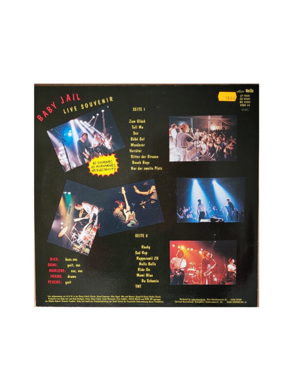 Schallplatte Vinyl LP Baby Jail - Live Souvenir – Bild 2
