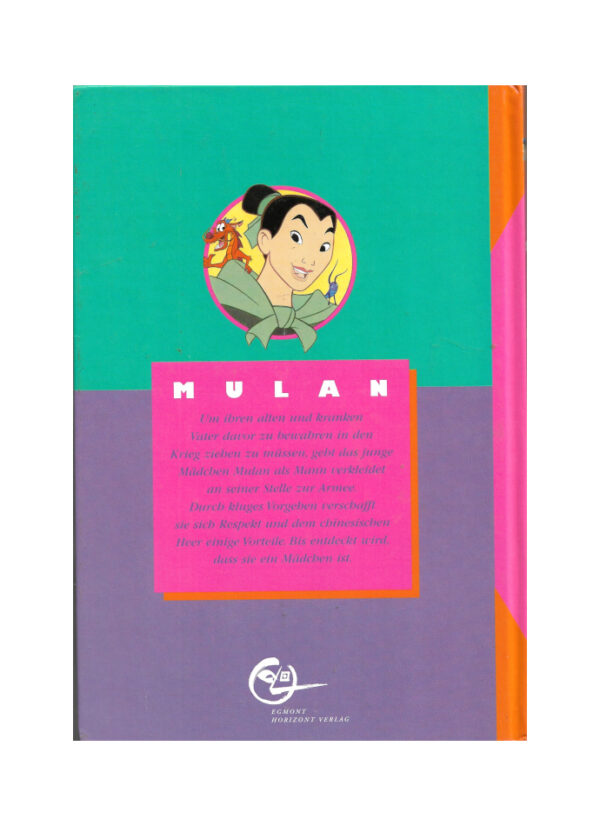 Kinderbuch Walt Disney - Mulan - Horizont Verlag 2001 – Bild 2