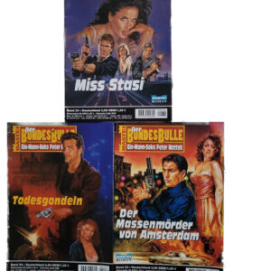 Romanheft Der Bundesbulle - Ein-Mann-Soko Peter Mattek - 3 Hefte - Bastei 2001