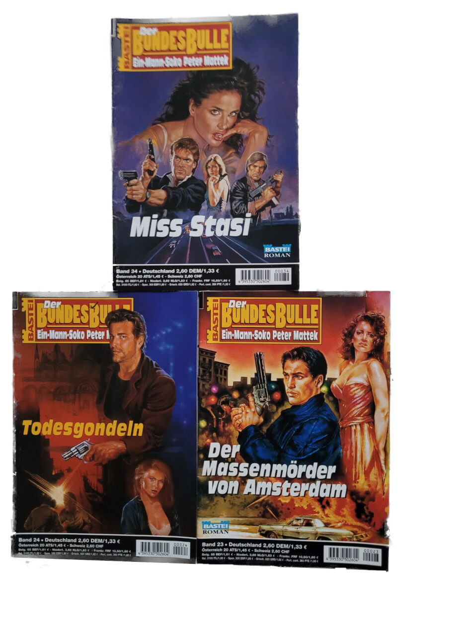 Romanheft Der Bundesbulle - Ein-Mann-Soko Peter Mattek - 3 Hefte - Bastei 2001