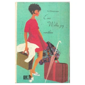 „Buchcover des Jugendromans ‚Eine Wolke zog vorüber‘ von Evi Boegeneas, Engelbert Verlag 1969. Hardcover mit farbigem Einband, zeigt ein Mädchen in sommerlicher Landschaft mit nachdenklichem Ausdruck.“