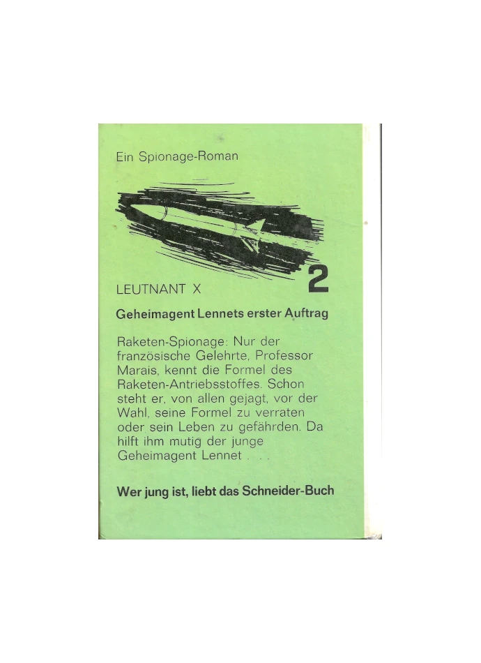 Jugendbuch Leutnant X - Geheimagent Lennets erster Auftrag – Bild 2