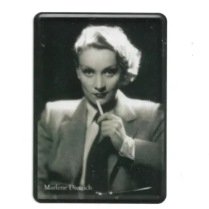 Blechpostkarte Marlene Dietrich