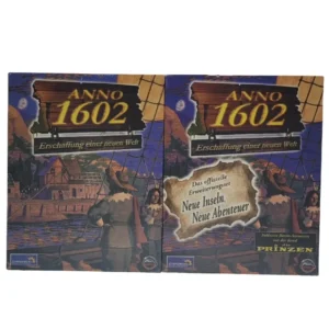 „Anno 1602 + Erweiterungsset – BigBox Bundle, gebraucht, EAN 018008300264 & 4018008300547, Sunflowers.“