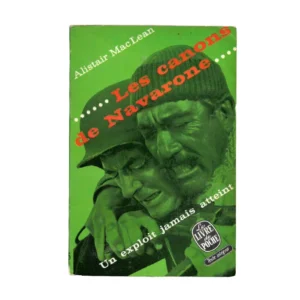 „Les canons de Navarone – Alistair MacLean, Livre de Poche 1964, französischer Kriegsroman mit Soldatenillustration, texte intégral.“